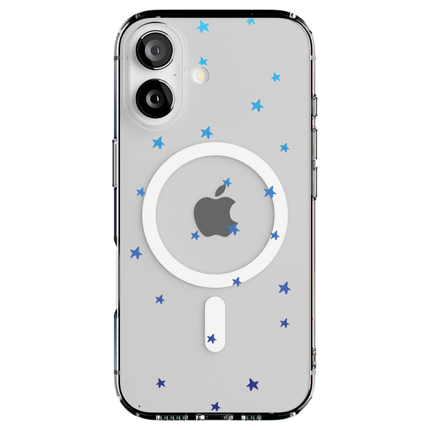 Star Blue Tough Cases For Apple iPhone (17, 16, 15, 14, 13, 12, 11, X, SE, 8, 7/ Air, Plus, Pro, Max, Mini, XR, XS), Print in USA