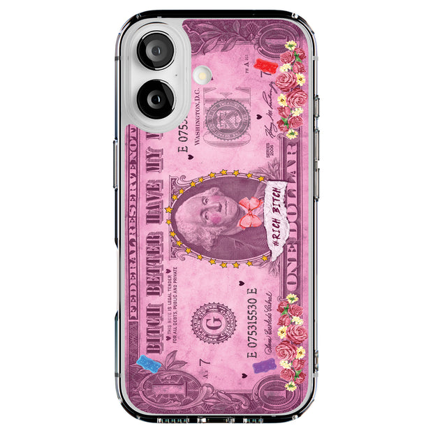 Rich Bitch Tough Cases For Apple iPhone (17, 16, 15, 14, 13, 12, 11, X, SE, 8, 7/ Air, Plus, Pro, Max, Mini, XR, XS), Print in USA