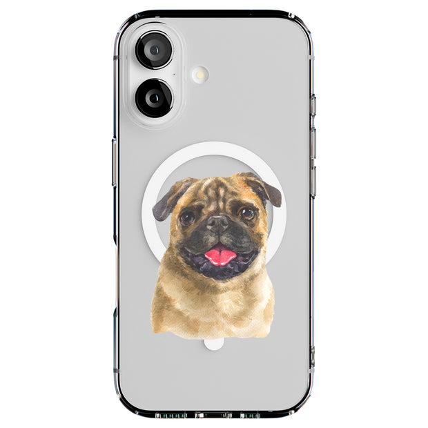 Dog Painting j Tough Cases For Apple iPhone (17, 16, 15, 14, 13, 12, 11, X, SE, 8, 7/ Air, Plus, Pro, Max, Mini, XR, XS), Print in USA