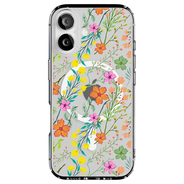 Flower 20 Tough Cases For Apple iPhone (17, 16, 15, 14, 13, 12, 11, X, SE, 8, 7/ Air, Plus, Pro, Max, Mini, XR, XS), Print in USA
