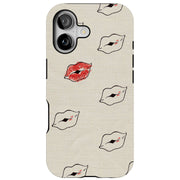 Love & Kisses Tough Cases For Apple iPhone (17, 16, 15, 14, 13, 12, 11, X, SE, 8, 7/ Air, Plus, Pro, Max, Mini, XR, XS), Print in USA