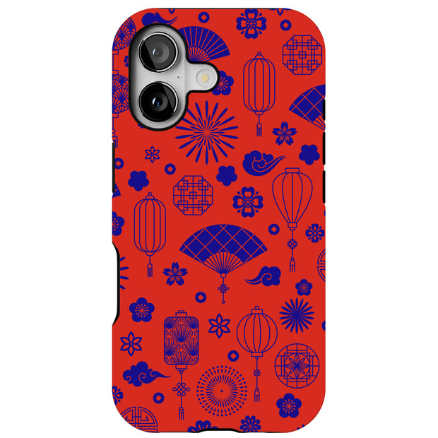 Lunar New Year1 Tough Cases For Apple iPhone (17, 16, 15, 14, 13, 12, 11, X, SE, 8, 7/ Air, Plus, Pro, Max, Mini, XR, XS), Print in USA