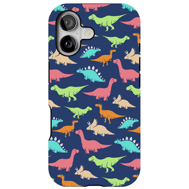 Dinosaur 1 Tough Cases For Apple iPhone (17, 16, 15, 14, 13, 12, 11, X, SE, 8, 7/ Air, Plus, Pro, Max, Mini, XR, XS), Print in USA