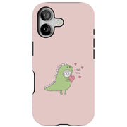 Dinosaur Cute 1 Tough Cases For Apple iPhone (17, 16, 15, 14, 13, 12, 11, X, SE, 8, 7/ Air, Plus, Pro, Max, Mini, XR, XS), Print in USA