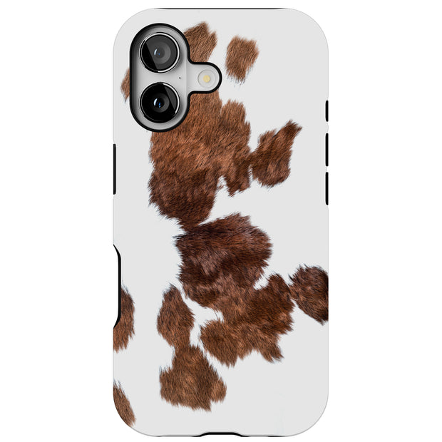 Cow Fur 1 Tough Cases For Apple iPhone (17, 16, 15, 14, 13, 12, 11, X, SE, 8, 7/ Air, Plus, Pro, Max, Mini, XR, XS), Print in USA