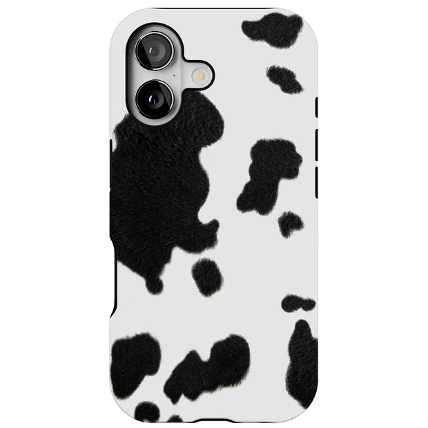 Cow Fur 3 Tough Cases For Apple iPhone (17, 16, 15, 14, 13, 12, 11, X, SE, 8, 7/ Air, Plus, Pro, Max, Mini, XR, XS), Print in USA