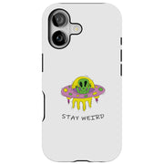Alien Weird Tough Cases For Apple iPhone (17, 16, 15, 14, 13, 12, 11, X, SE, 8, 7/ Air, Plus, Pro, Max, Mini, XR, XS), Print in USA