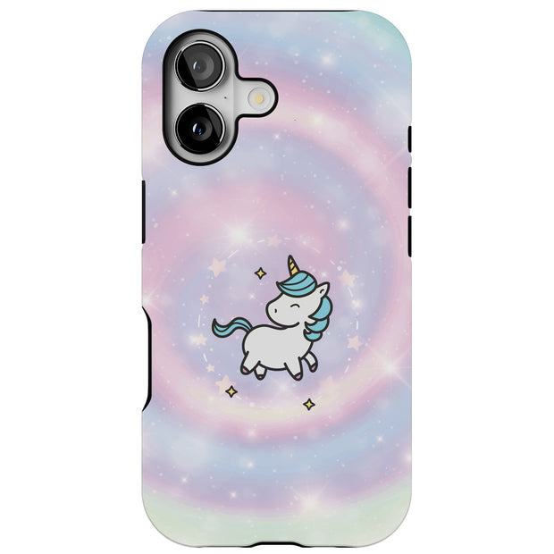 Swirl Unicorn Tough Cases For Apple iPhone (17, 16, 15, 14, 13, 12, 11, X, SE, 8, 7/ Air, Plus, Pro, Max, Mini, XR, XS), Print in USA