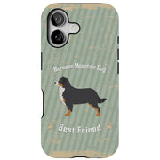 Bernese Dog Tough Cases For Apple iPhone (17, 16, 15, 14, 13, 12, 11, X, SE, 8, 7/ Air, Plus, Pro, Max, Mini, XR, XS), Print in USA