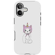 Unicorn Kitty Tough Cases For Apple iPhone (17, 16, 15, 14, 13, 12, 11, X, SE, 8, 7/ Air, Plus, Pro, Max, Mini, XR, XS), Print in USA