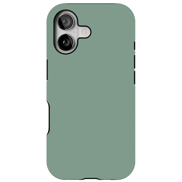 Sage Green Tough Cases For Apple iPhone (17, 16, 15, 14, 13, 12, 11, X, SE, 8, 7/ Air, Plus, Pro, Max, Mini, XR, XS), Print in USA