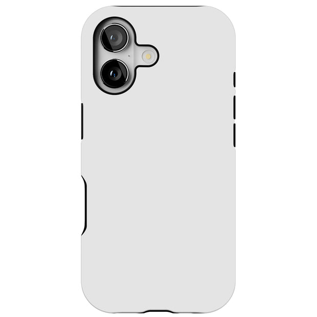 White Tough Cases For Apple iPhone (17, 16, 15, 14, 13, 12, 11, X, SE, 8, 7/ Air, Plus, Pro, Max, Mini, XR, XS), Print in USA