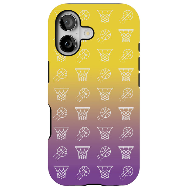 Basketball Tough Cases For Apple iPhone (17, 16, 15, 14, 13, 12, 11, X, SE, 8, 7/ Air, Plus, Pro, Max, Mini, XR, XS), Print in USA