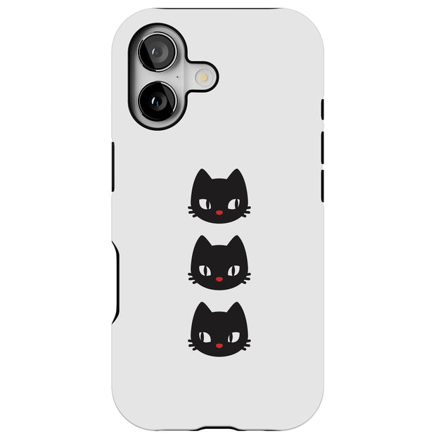 Black Cat Tough Cases For Apple iPhone (17, 16, 15, 14, 13, 12, 11, X, SE, 8, 7/ Air, Plus, Pro, Max, Mini, XR, XS), Print in USA