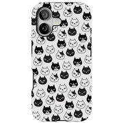 Cute Kitten Tough Cases For Apple iPhone (17, 16, 15, 14, 13, 12, 11, X, SE, 8, 7/ Air, Plus, Pro, Max, Mini, XR, XS), Print in USA