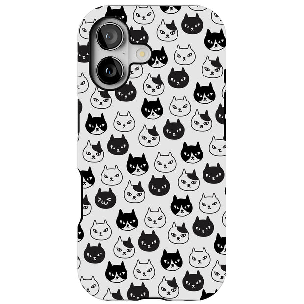 Cute Kitten Tough Cases For Apple iPhone (17, 16, 15, 14, 13, 12, 11, X, SE, 8, 7/ Air, Plus, Pro, Max, Mini, XR, XS), Print in USA