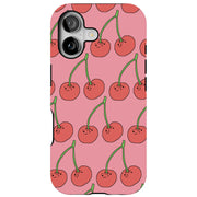 Cherry Tough Cases For Apple iPhone (17, 16, 15, 14, 13, 12, 11, X, SE, 8, 7/ Air, Plus, Pro, Max, Mini, XR, XS), Print in USA