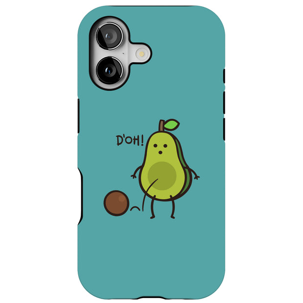 Funny Avocado 2 Tough Cases For Apple iPhone (17, 16, 15, 14, 13, 12, 11, X, SE, 8, 7/ Air, Plus, Pro, Max, Mini, XR, XS), Print in USA