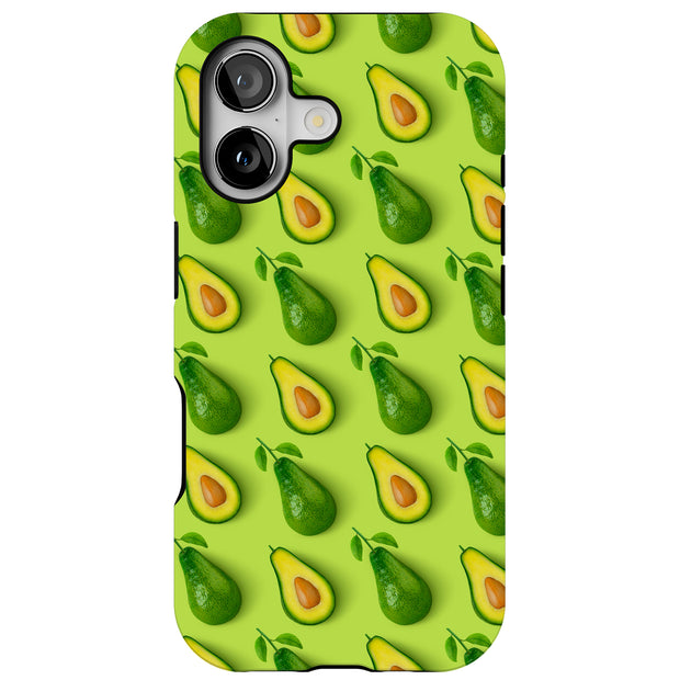 Funny Avocado 4 Tough Cases For Apple iPhone (17, 16, 15, 14, 13, 12, 11, X, SE, 8, 7/ Air, Plus, Pro, Max, Mini, XR, XS), Print in USA