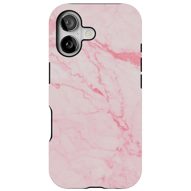 Pink Marble 2 Tough Cases For Apple iPhone (17, 16, 15, 14, 13, 12, 11, X, SE, 8, 7/ Air, Plus, Pro, Max, Mini, XR, XS), Print in USA