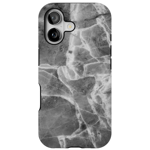 Black Marble 4 Tough Cases For Apple iPhone (17, 16, 15, 14, 13, 12, 11, X, SE, 8, 7/ Air, Plus, Pro, Max, Mini, XR, XS), Print in USA