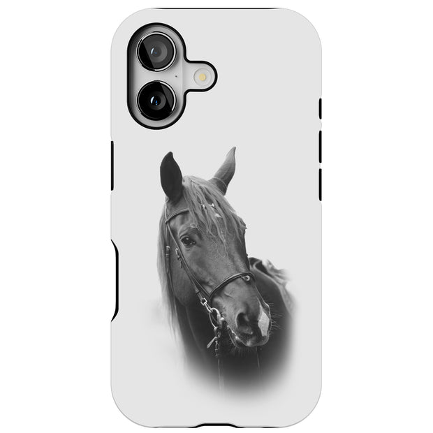 Animal Horse Tough Cases For Apple iPhone (17, 16, 15, 14, 13, 12, 11, X, SE, 8, 7/ Air, Plus, Pro, Max, Mini, XR, XS), Print in USA