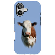 Animal Cow Tough Cases For Apple iPhone (17, 16, 15, 14, 13, 12, 11, X, SE, 8, 7/ Air, Plus, Pro, Max, Mini, XR, XS), Print in USA