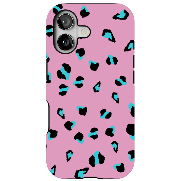 Pink Leopard 1 Tough Cases For Apple iPhone (17, 16, 15, 14, 13, 12, 11, X, SE, 8, 7/ Air, Plus, Pro, Max, Mini, XR, XS), Print in USA