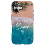 Summer Beach Tough Cases For Apple iPhone (17, 16, 15, 14, 13, 12, 11, X, SE, 8, 7/ Air, Plus, Pro, Max, Mini, XR, XS), Print in USA