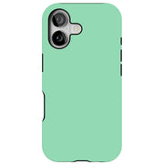 Mint Green Tough Cases For Apple iPhone (17, 16, 15, 14, 13, 12, 11, X, SE, 8, 7/ Air, Plus, Pro, Max, Mini, XR, XS), Print in USA