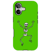 Skeleton Dance Tough Cases For Apple iPhone (17, 16, 15, 14, 13, 12, 11, X, SE, 8, 7/ Air, Plus, Pro, Max, Mini, XR, XS), Print in USA
