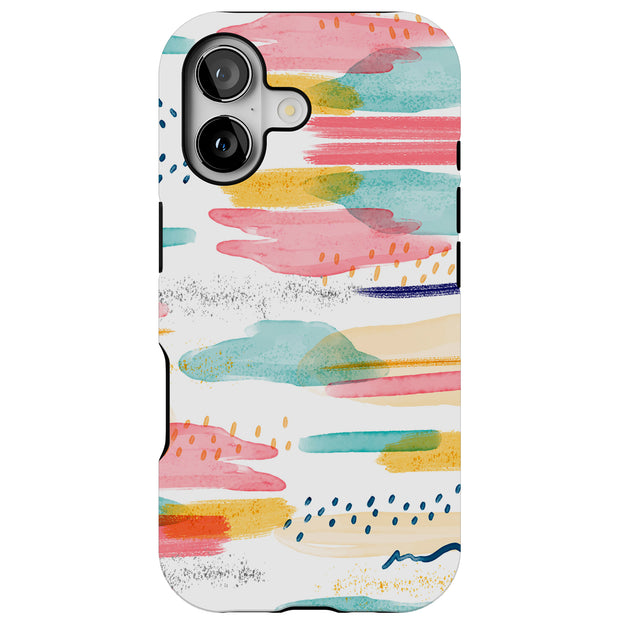Abstract Art Tough Cases For Apple iPhone (17, 16, 15, 14, 13, 12, 11, X, SE, 8, 7/ Air, Plus, Pro, Max, Mini, XR, XS), Print in USA