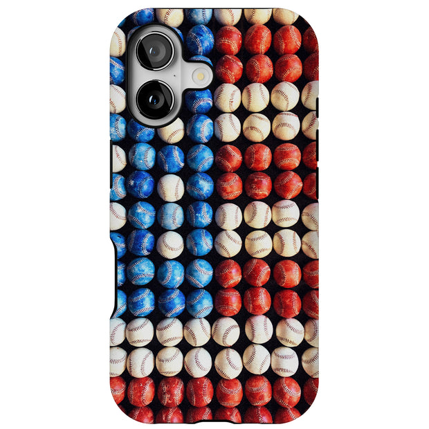 USA Baseball Tough Cases For Apple iPhone (17, 16, 15, 14, 13, 12, 11, X, SE, 8, 7/ Air, Plus, Pro, Max, Mini, XR, XS), Print in USA