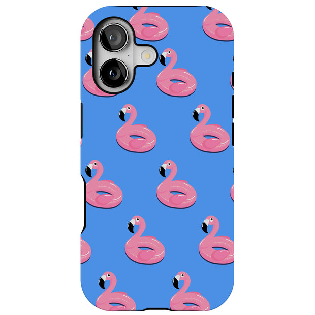 Cute Flamingo Tough Cases For Apple iPhone (17, 16, 15, 14, 13, 12, 11, X, SE, 8, 7/ Air, Plus, Pro, Max, Mini, XR, XS), Print in USA
