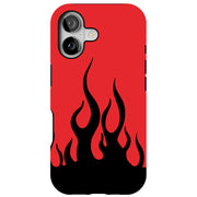 Fire Flames Tough Cases For Apple iPhone (17, 16, 15, 14, 13, 12, 11, X, SE, 8, 7/ Air, Plus, Pro, Max, Mini, XR, XS), Print in USA