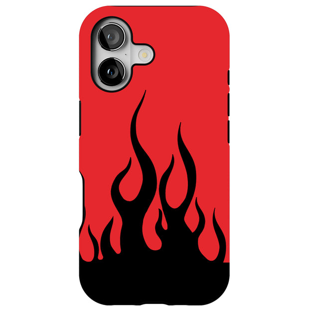 Fire Flames Tough Cases For Apple iPhone (17, 16, 15, 14, 13, 12, 11, X, SE, 8, 7/ Air, Plus, Pro, Max, Mini, XR, XS), Print in USA