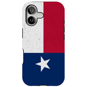 Texas Flag Tough Cases For Apple iPhone (17, 16, 15, 14, 13, 12, 11, X, SE, 8, 7/ Air, Plus, Pro, Max, Mini, XR, XS), Print in USA