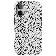 Polka Dot Blk2 Tough Cases For Apple iPhone (17, 16, 15, 14, 13, 12, 11, X, SE, 8, 7/ Air, Plus, Pro, Max, Mini, XR, XS), Print in USA