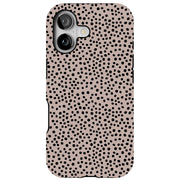 Polka Dots Brn Tough Cases For Apple iPhone (17, 16, 15, 14, 13, 12, 11, X, SE, 8, 7/ Air, Plus, Pro, Max, Mini, XR, XS), Print in USA