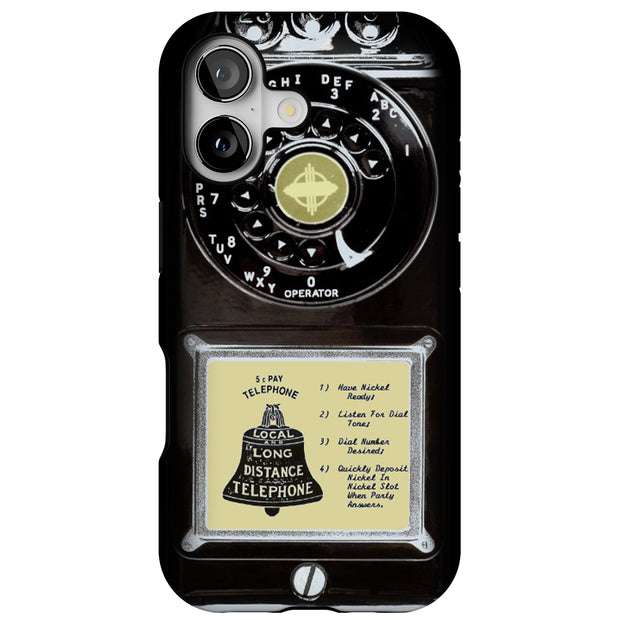 Dial Phone Tough Cases For Apple iPhone (17, 16, 15, 14, 13, 12, 11, X, SE, 8, 7/ Air, Plus, Pro, Max, Mini, XR, XS), Print in USA