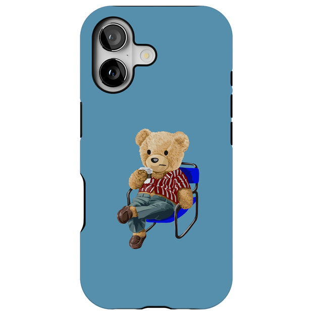 Kickback Teddy Tough Cases For Apple iPhone (17, 16, 15, 14, 13, 12, 11, X, SE, 8, 7/ Air, Plus, Pro, Max, Mini, XR, XS), Print in USA