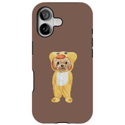Duck Teddy Bear Tough Cases For Apple iPhone (17, 16, 15, 14, 13, 12, 11, X, SE, 8, 7/ Air, Plus, Pro, Max, Mini, XR, XS), Print in USA