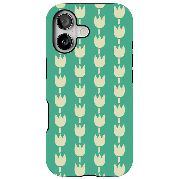 Floral 08 Tough Cases For Apple iPhone (17, 16, 15, 14, 13, 12, 11, X, SE, 8, 7/ Air, Plus, Pro, Max, Mini, XR, XS), Print in USA