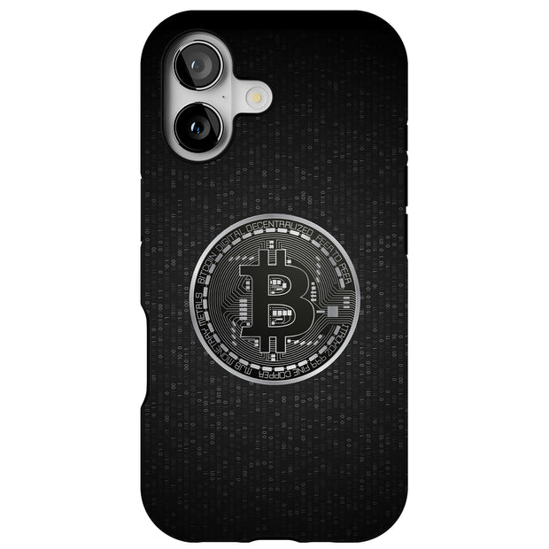 Bitcoin Crypto1 Tough Cases For Apple iPhone (17, 16, 15, 14, 13, 12, 11, X, SE, 8, 7/ Air, Plus, Pro, Max, Mini, XR, XS), Print in USA