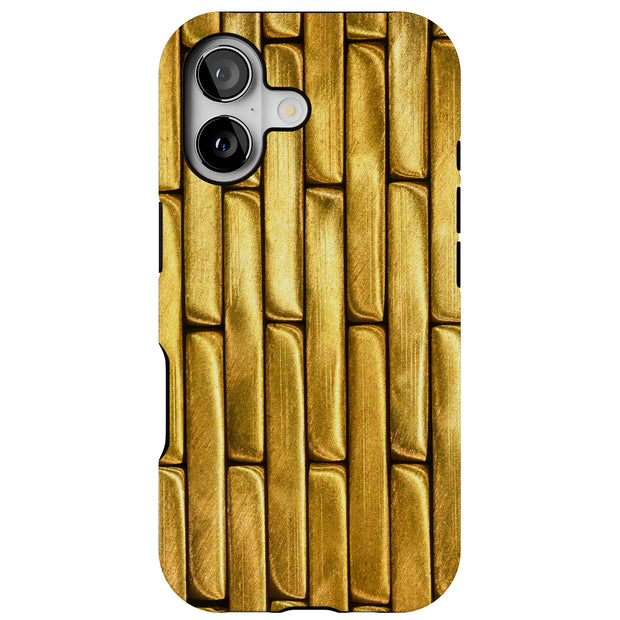 Gold Bar 5 Tough Cases For Apple iPhone (17, 16, 15, 14, 13, 12, 11, X, SE, 8, 7/ Air, Plus, Pro, Max, Mini, XR, XS), Print in USA