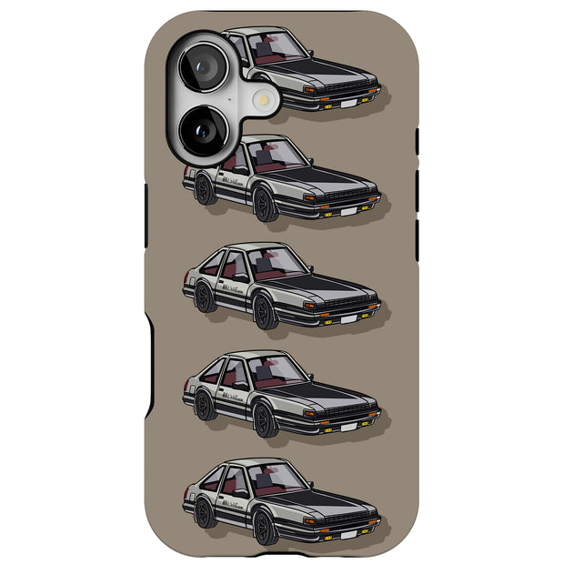 Toyota AE86 Tough Cases For Apple iPhone (17, 16, 15, 14, 13, 12, 11, X, SE, 8, 7/ Air, Plus, Pro, Max, Mini, XR, XS), Print in USA