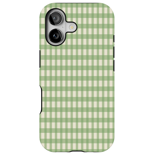 Green Lines Tough Cases For Apple iPhone (17, 16, 15, 14, 13, 12, 11, X, SE, 8, 7/ Air, Plus, Pro, Max, Mini, XR, XS), Print in USA