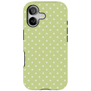 Yellow Dot Tough Cases For Apple iPhone (17, 16, 15, 14, 13, 12, 11, X, SE, 8, 7/ Air, Plus, Pro, Max, Mini, XR, XS), Print in USA