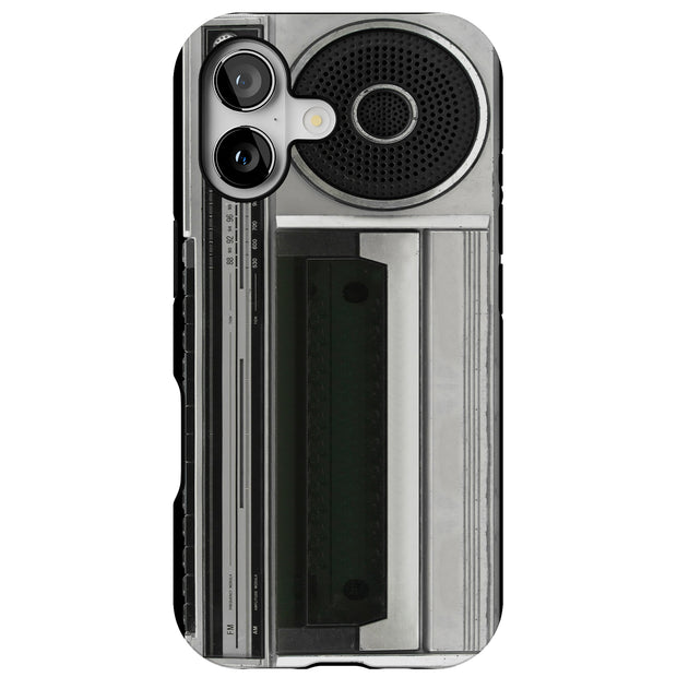 Vintage Radio 2 Tough Cases For Apple iPhone (17, 16, 15, 14, 13, 12, 11, X, SE, 8, 7/ Air, Plus, Pro, Max, Mini, XR, XS), Print in USA