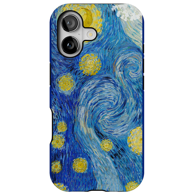 Starry Night Tough Cases For Apple iPhone (17, 16, 15, 14, 13, 12, 11, X, SE, 8, 7/ Air, Plus, Pro, Max, Mini, XR, XS), Print in USA